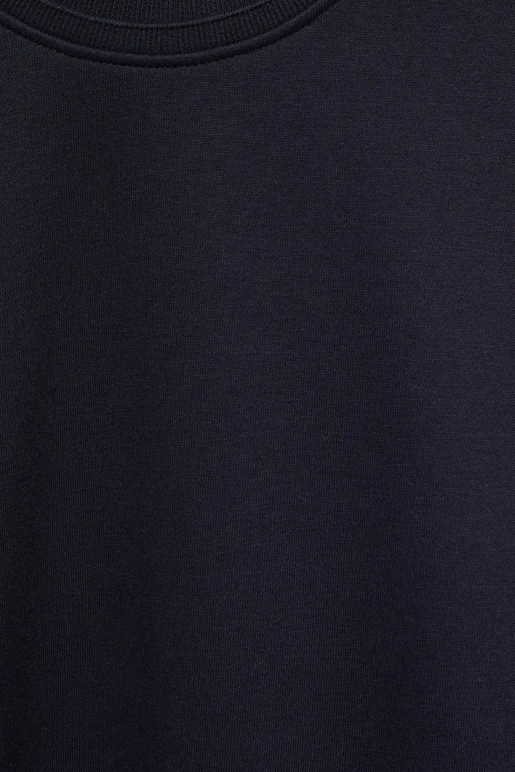 Relaxed fit round neck sweatshirt